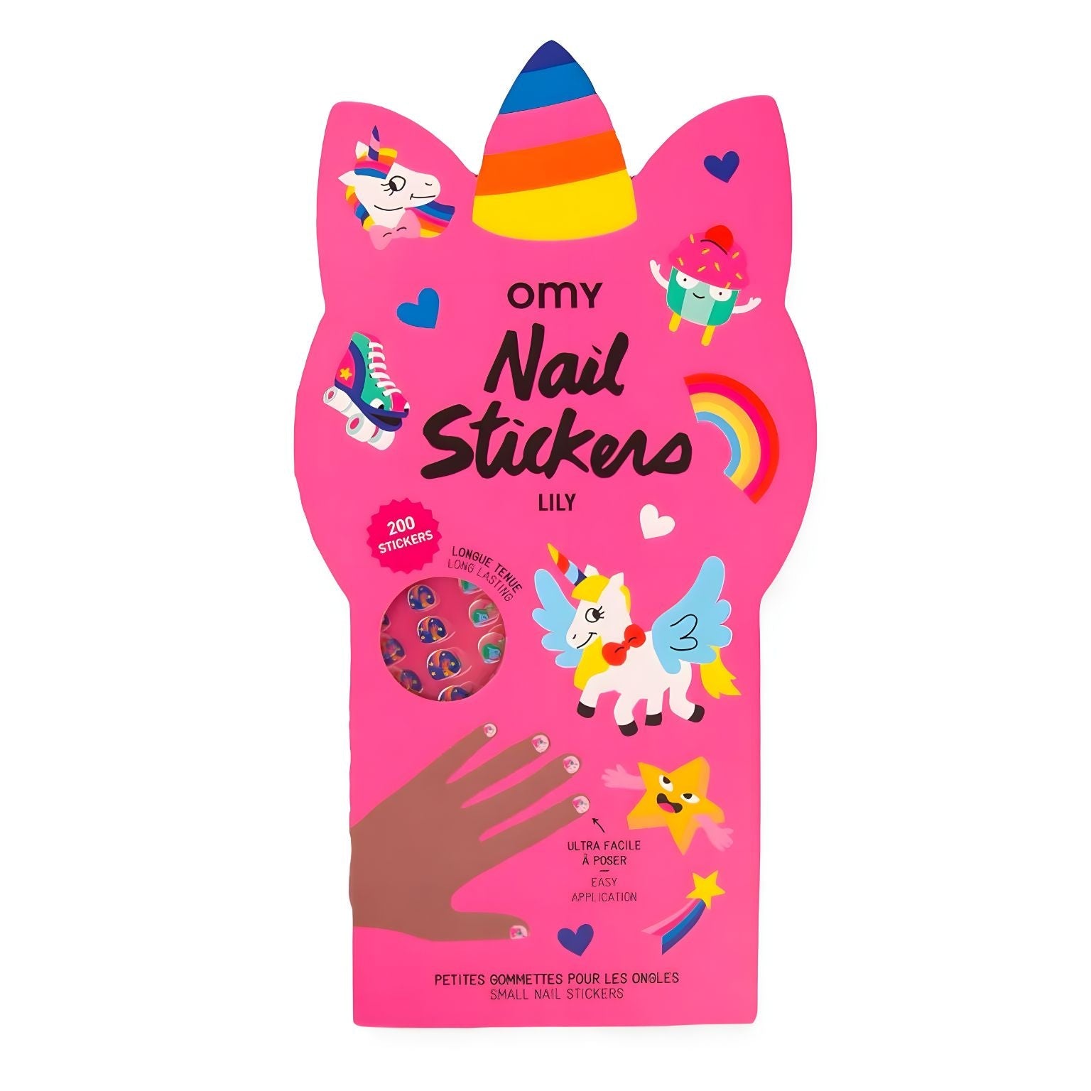 Autocolantes para as unhas - Unicórnio Lily-0